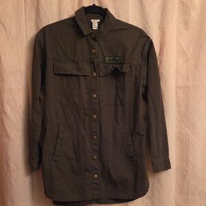 Forever 21 Olive Utility Jacket